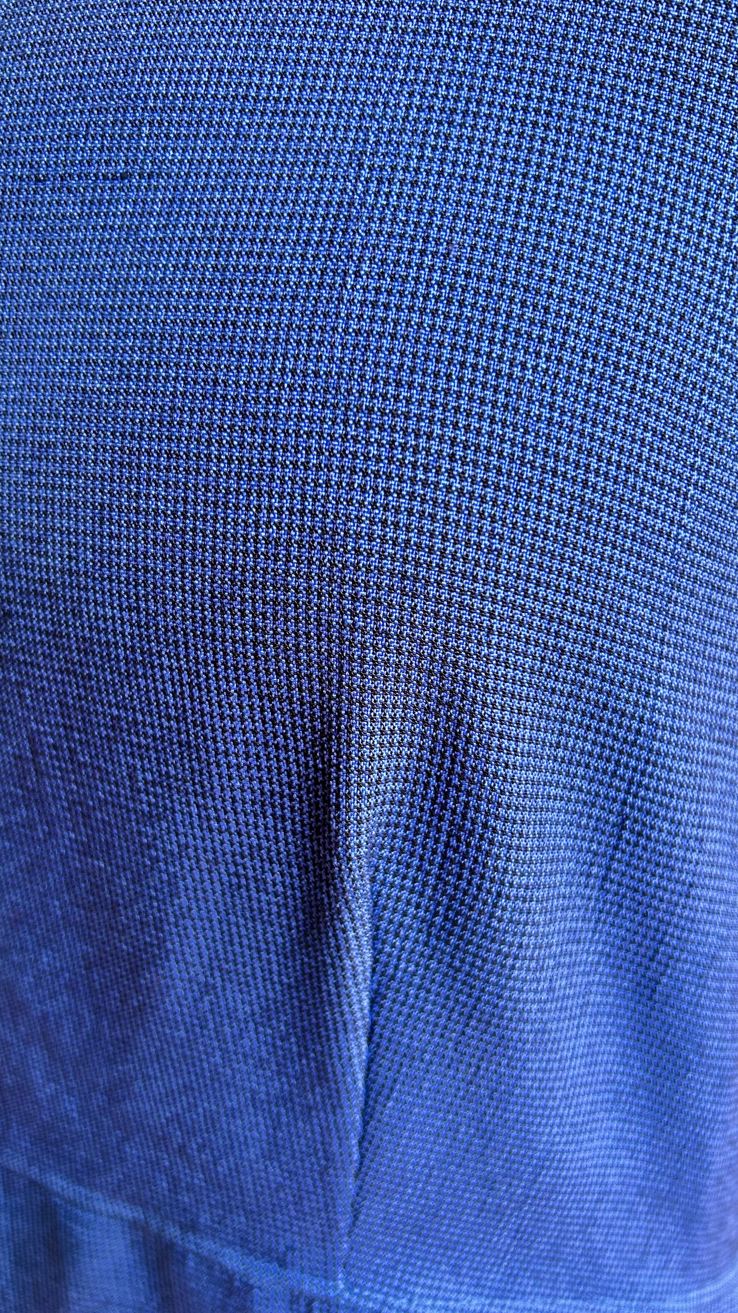 1990s blue + black houndstooth shift dress, sz. large