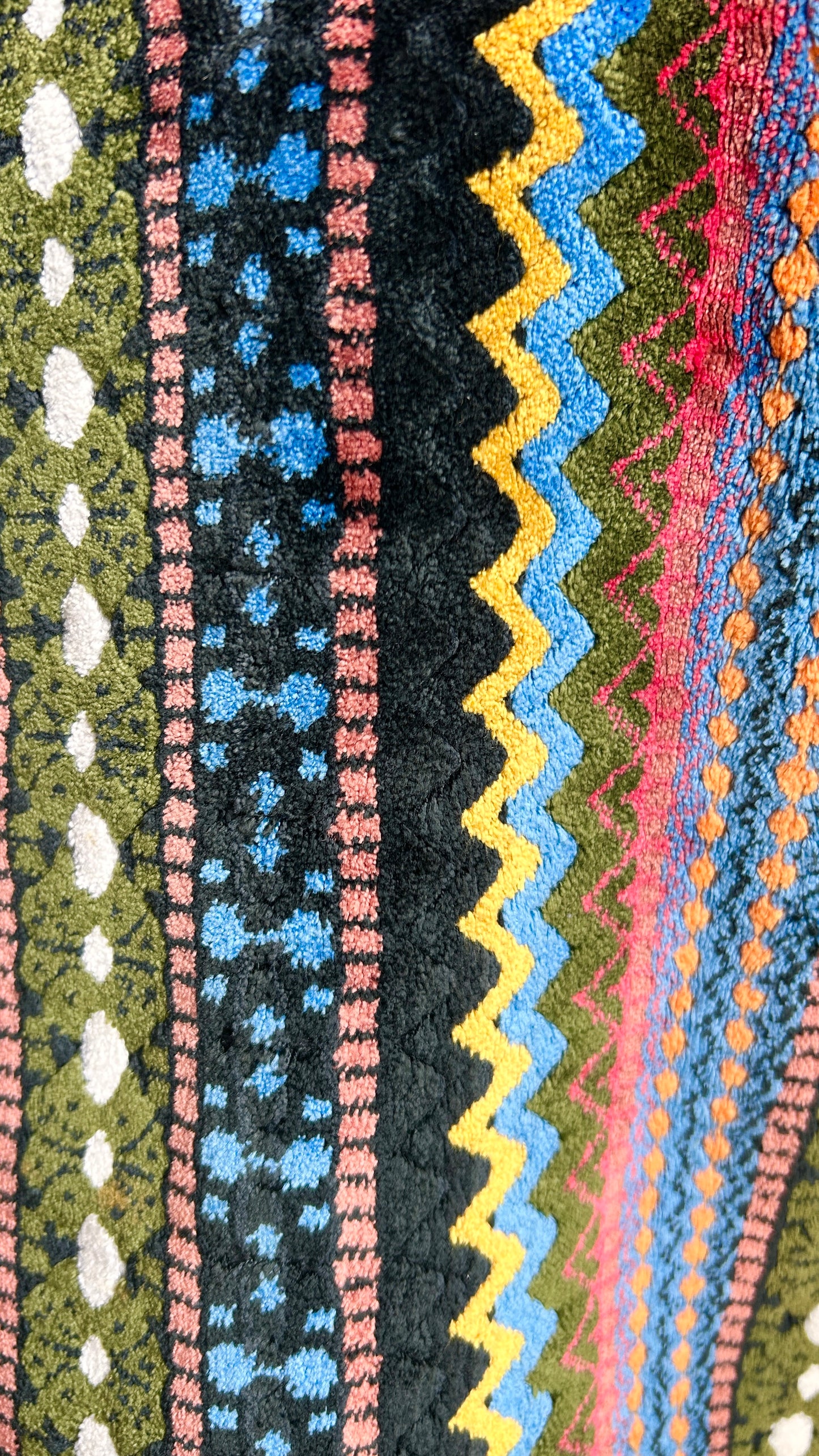 1970s multicolor patterned terry cloth vest, sz. medium/large