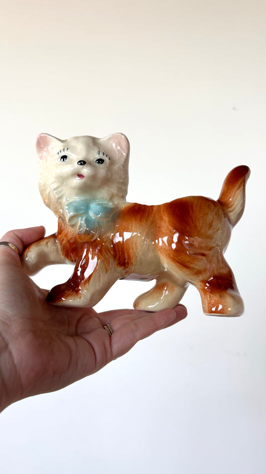 vintage ceramic kitten planter