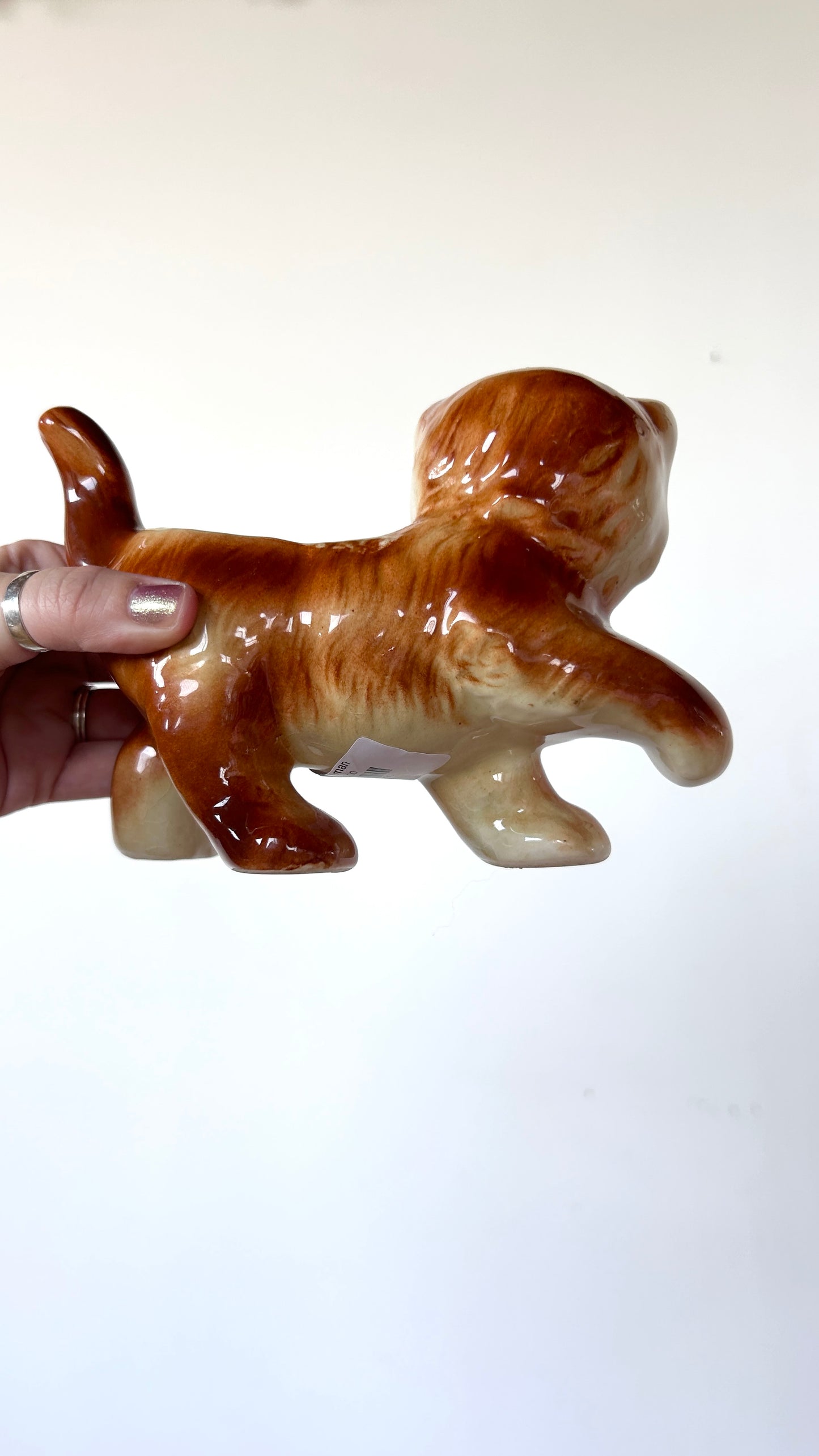 vintage ceramic kitten planter