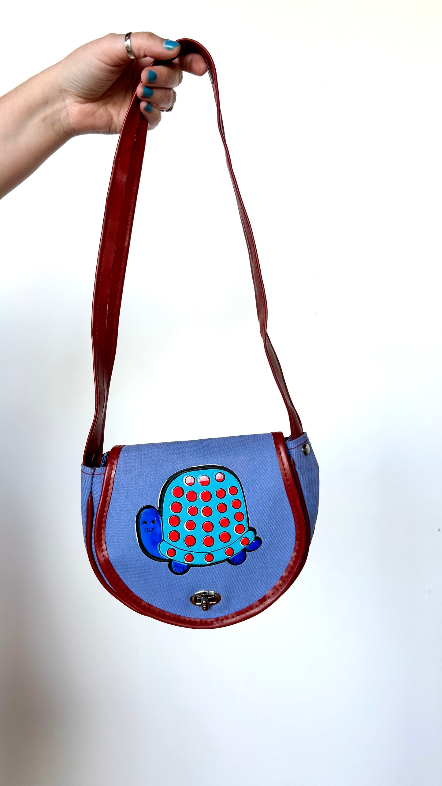 1960s spotted turtle shoulder bag