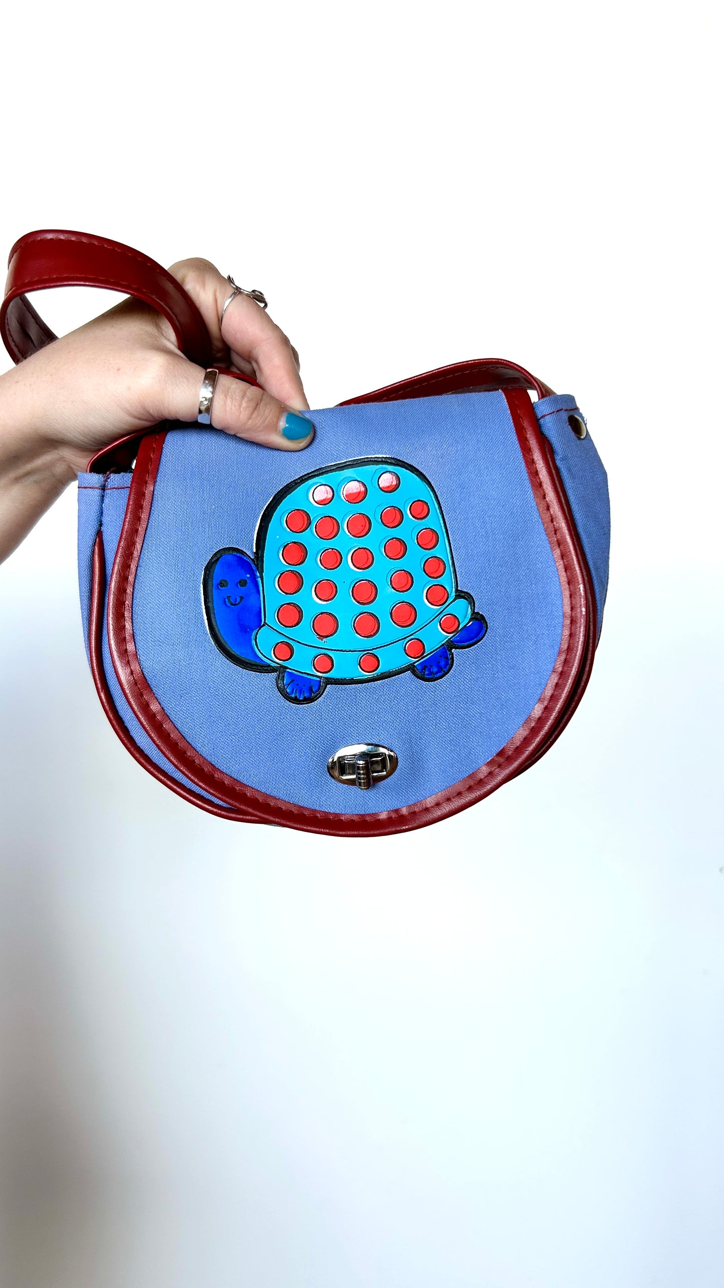 1960s spotted turtle shoulder bag