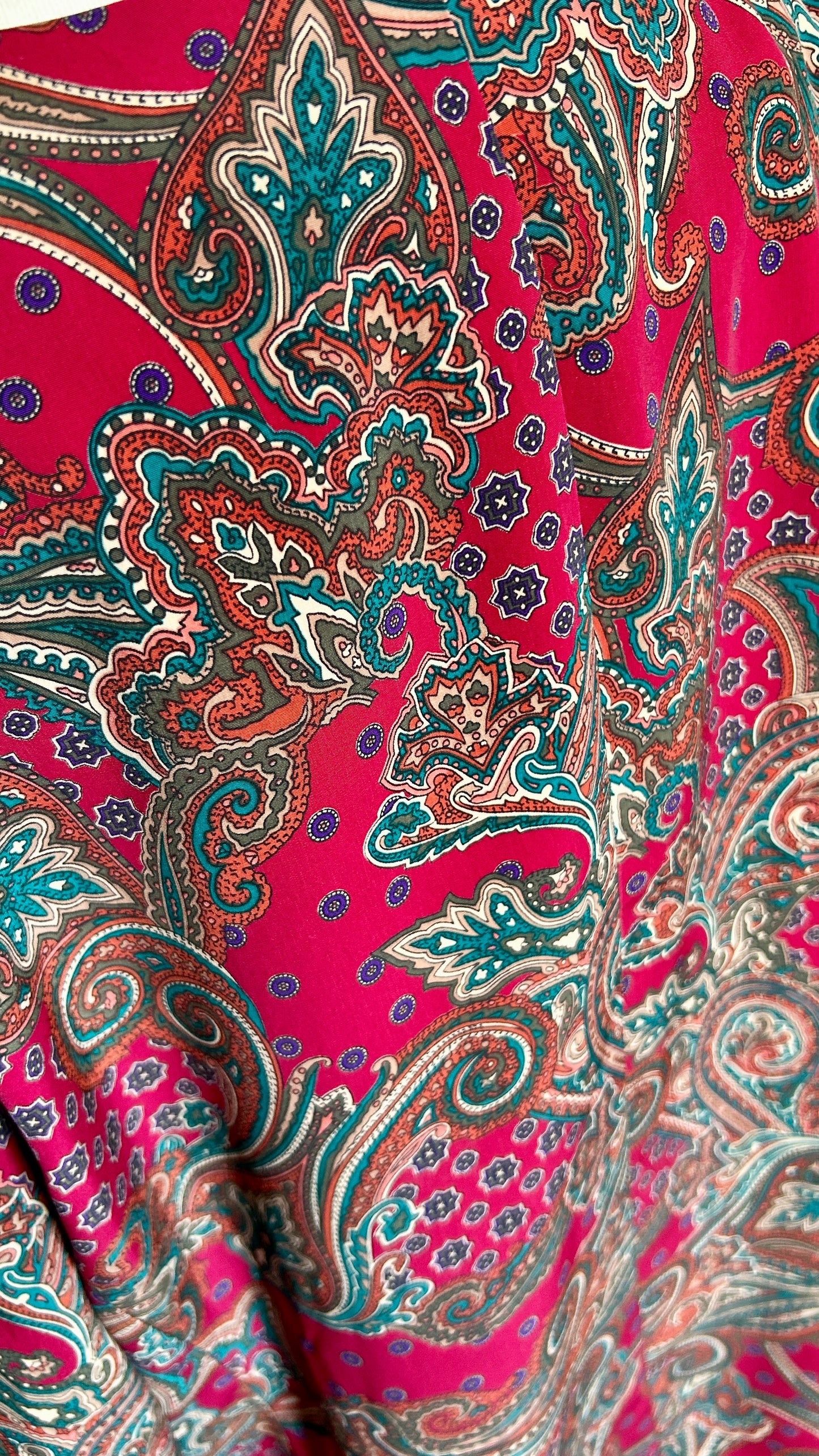 1990s red paisley blazer, sz. 2X