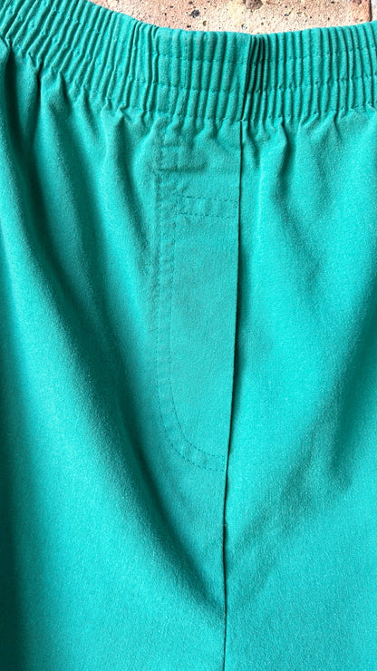 1980s teal shorts, sz. medium