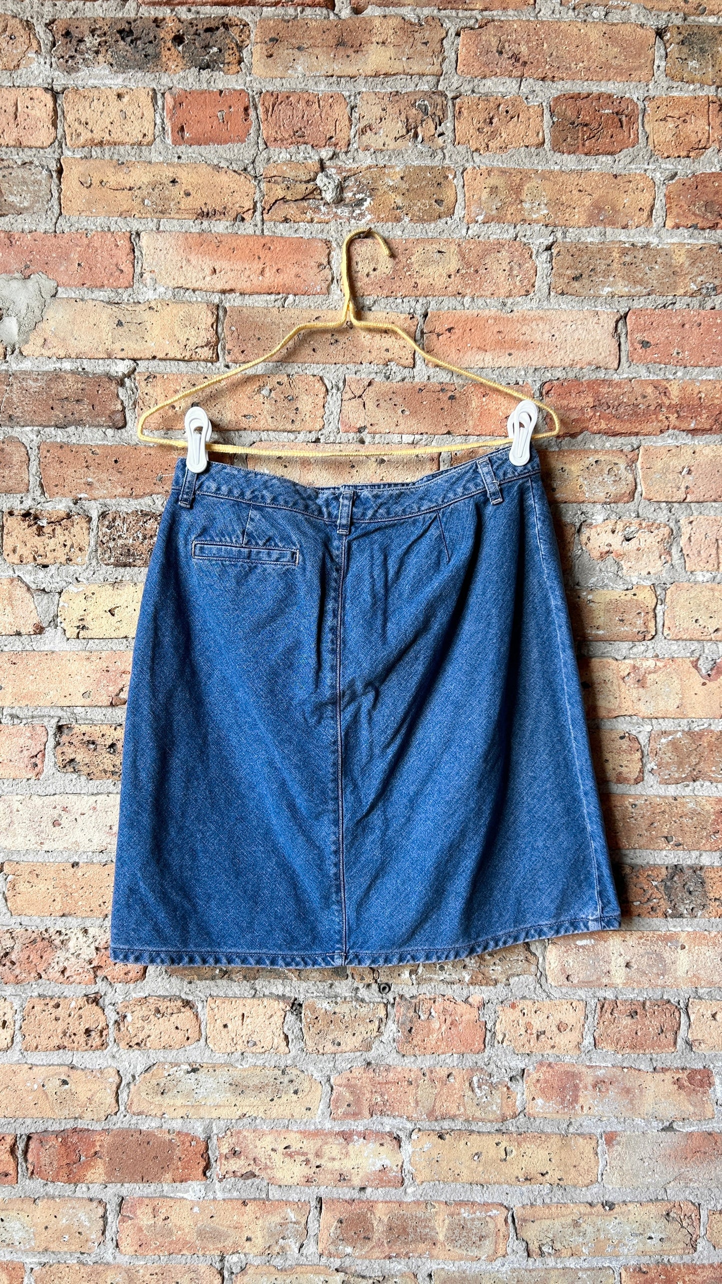 1990s denim mini skirt, sz. medium